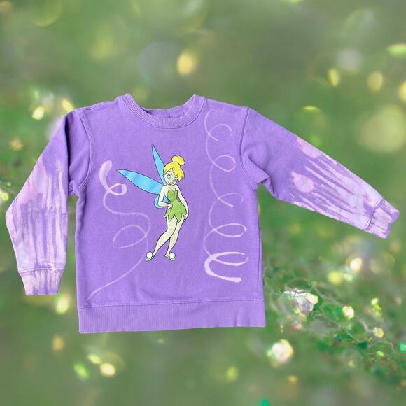 Disney Store Exclusive Tinker Bell Sweatshirt Top Kids Sz S (5/6) - Picture 2 of 9